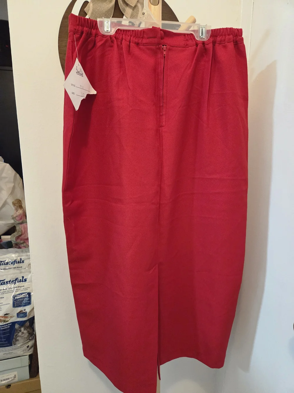 Women’s Red Pencil Skirt - Classic Sleek Style